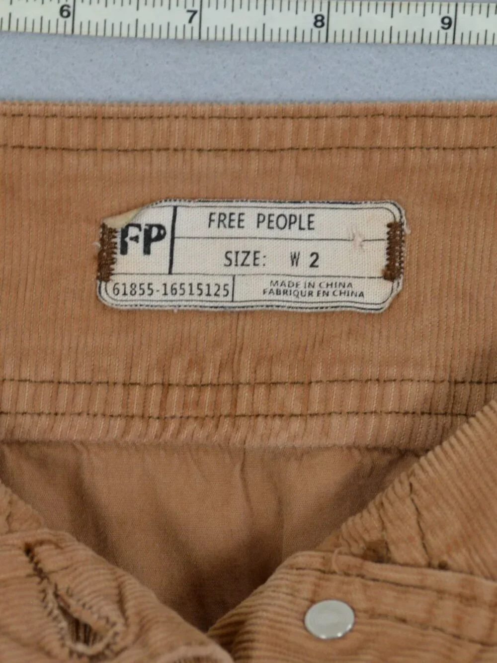 🤎 Free People Come A Little Closer Corduroy Mini Skirt W2 Brown